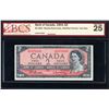 Image 1 : Bank of Canada Two Dollars 1954, G/R Test Note