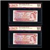 Image 1 : Bank of Canada Two Dollars 1974 Test Note, Consecutive Pair