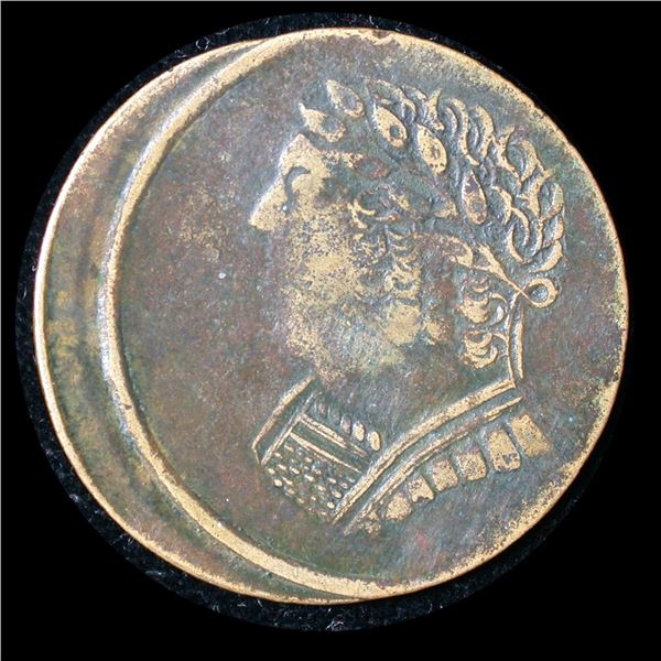 Lower Canada Bust & Harp Token, Off-Center Error