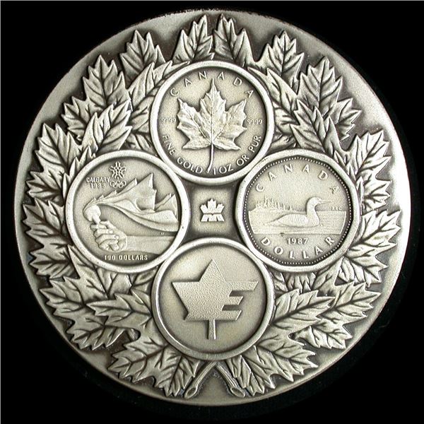 Royal Canadian Mint 1987 Billion $ Sales Employee Silver Medal