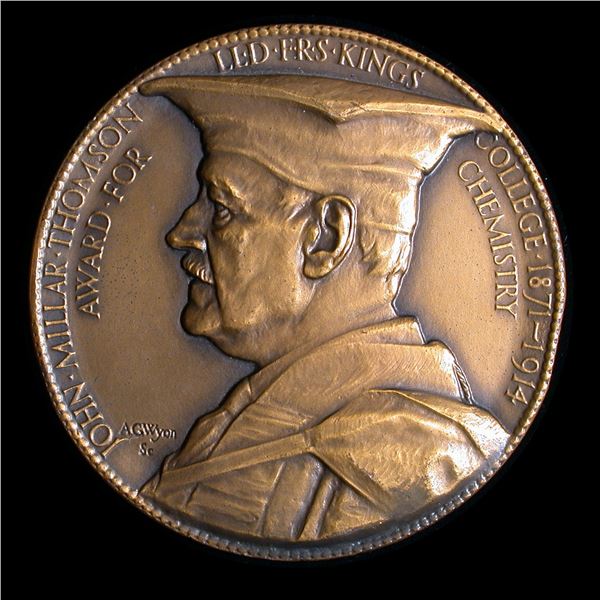 John Millar Thomson Medal for Chemistry, with family 1914-18 War Medal