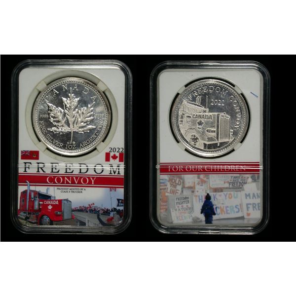 Canada 2022 Freedom Convoy 1 oz .999 Silver Round