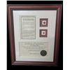 Image 1 : Widow's Mite & Admiral Gardner Pair of Framed Coins