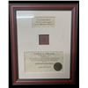 Image 2 : Widow's Mite & Admiral Gardner Pair of Framed Coins