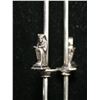 Image 5 : A fine Sterling Silver Sugar Tongs with Seated Egyptian Pharaohs