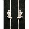 Image 7 : A fine Sterling Silver Sugar Tongs with Seated Egyptian Pharaohs