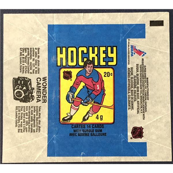 1979-80 O-PEE-CHEE NHL WRAPPER - GRETZKY ROOKIE YEAR