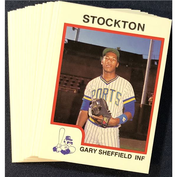 1987 PRO CARDS MiLB STOCKTON PORTS TEAM SET (GARY SHEFFIELD)