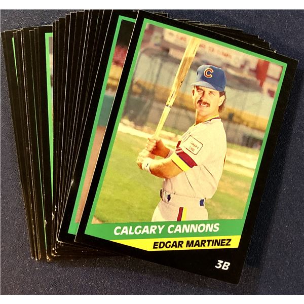 1988 CMC MiLB CALGARY CANNONS TEAM SET (EDGAR MARTINEZ - HOF)