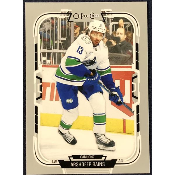 2025-26 O-PEE-CHEE PREMIER NHL ARSHDEEP BAINS ROOKIE CARD