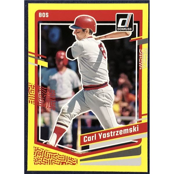 2023 DONRUSS YELLOW PARALLEL CARL YASTRZEMSKI (HOF)
