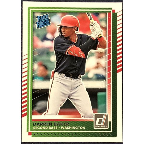 2025 DONRUSS DARREN BAKER ROOKIE CARD