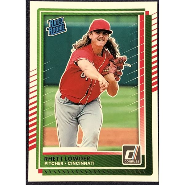 2025 DONRUSS RHETT LOWDER ROOKIE CARD