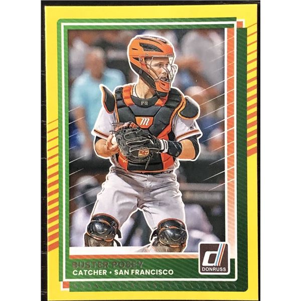 2025 DONRUSS YELLOW FLASH BUSTER POSEY