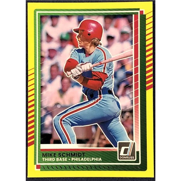 2025 DONRUSS YELLOW PARALLEL MIKE SCHMIDT (HOF)