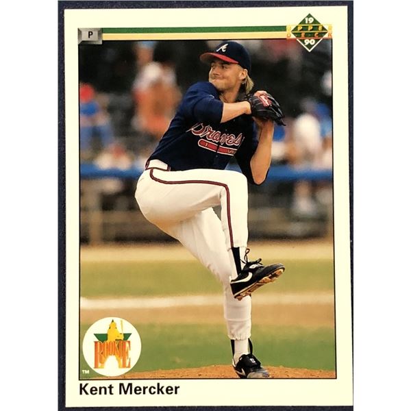 1990 UPPER DECK KENT MERCKER ROOKIE CARD