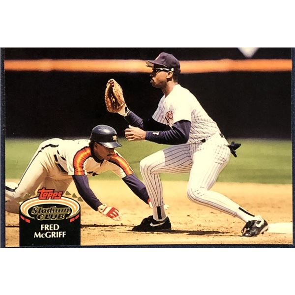 1992 TOPPS STADIUM CLUB BASEBALL FRED McGRIFF (HOF)