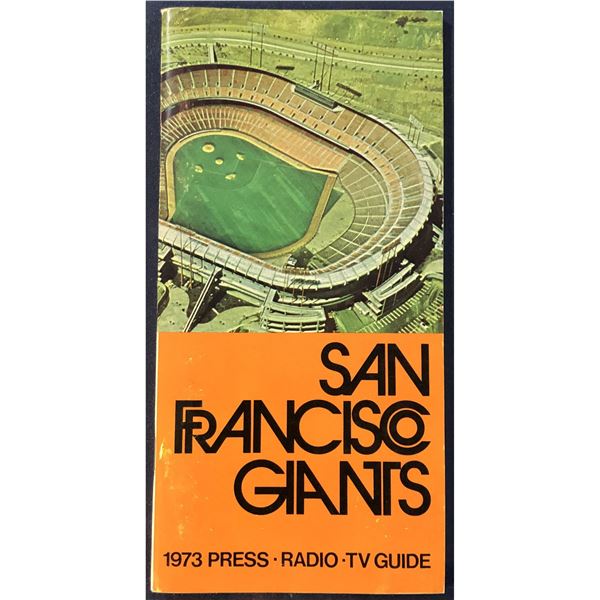 1973 MLB BASEBALL SAN FRANCISCO GIANTS MEDIA GUIDE