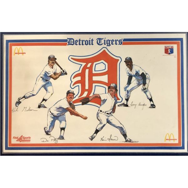 1982 McDONALD'S DETROIT TIGERS PLACEMAT