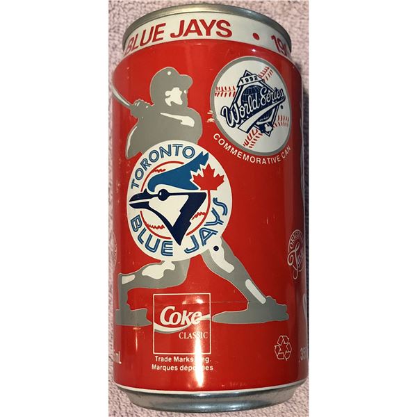 1992 TORONTO BLUE JAYS WORLD CHAMPS COCA COLA CAN