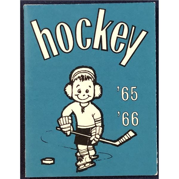 1965-66 CROWN LIFE NHL/WCHL HOCKEY GUIDE