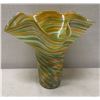 Image 1 : Lazarri Glass Signature Collection Art Glass Vase 14" Dia, 14"H