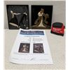 Image 2 : Qty 2 Bronze Bas-Relief Sculptures by Artist Erte Titled Rigoletto & Pas De Deux w/ COA, 6.75" x 7.5
