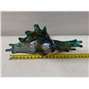 Image 9 : Art Glass Teal & Orange Centerpiece Bowl 20" x 7"H