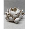 Image 4 : Lotus Sculptural Lighting Centerpiece by Artist Lilach Lotan w/ COA 16" Dia, 9"H