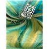 Image 6 : Mdina Glass Handmade Vase w/ Turquoise Swirl Design & Double-Spout Top 12" x 17"H