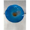 Image 4 : Blown Art Glass Trumpet Vase w/ "12" Mark, 6" Dia, 12"H