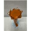 Image 8 : Blown Art Glass Trumpet Vase w/ "12" Mark, 6" Dia, 12"H