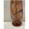 Image 5 : Blown Abstract Art Glass Vase Signed by Artist 2.5" Dia, 16"H