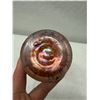 Image 9 : Blown Abstract Art Glass Vase Signed by Artist 2.5" Dia, 16"H