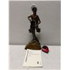 Image 2 : Romain de Tirtoff Bronze Peace Sculpture by Artist Erte 423/500 with COA 10" x 25"H