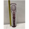 Image 11 : Diana Glass Vase by Artist Erte Numbered 196/300 w/ COA 5" Dia, 19.5"H