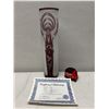 Image 2 : Diana Glass Vase by Artist Erte Numbered 196/300 w/ COA 5" Dia, 19.5"H