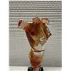 Image 4 : Glass Torso Figure Sculpture on Stone Base 3" x 10"H (Detaches from Base)