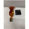 Image 8 : Glass Torso Figure Sculpture on Stone Base 3" x 10"H (Detaches from Base)