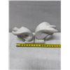 Image 12 : Qty 2 "Youth" Modernist Bookends by  Austin Productions 1980 w/ Curled Figures 7" x 5" x 8"H (each)