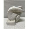 Image 4 : Qty 2 "Youth" Modernist Bookends by  Austin Productions 1980 w/ Curled Figures 7" x 5" x 8"H (each)