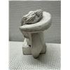Image 8 : Qty 2 "Youth" Modernist Bookends by  Austin Productions 1980 w/ Curled Figures 7" x 5" x 8"H (each)