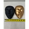 Image 8 : Qty 2 Bossa Linda Calma Face Wall Mount Art Planters 5" x 6"
