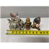 Image 11 : Qty 3 Figurines: Goebel Trumpet Boy & Little Scholar w/ Courting Couple Made in Occupied Japan, Misc