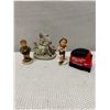 Image 2 : Qty 3 Figurines: Goebel Trumpet Boy & Little Scholar w/ Courting Couple Made in Occupied Japan, Misc