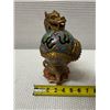 Image 12 : Chinese Cloisonne Bronze Gilt Dragon Ball 2-Section Incense Burner w/ Xuande Reign Mark 5" Dia, 9"H