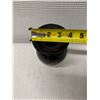 Image 10 : Art Glass Ovoid Vase w/ Gilt Leaf Design Signed by Artist 4" Dia, 7.75"H