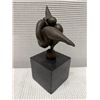 Image 3 : Modernist Sculpture of Curvaceous Figure Balancing on a Sphere on Square Base 4" x 9"H