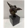 Image 4 : Modernist Sculpture of Curvaceous Figure Balancing on a Sphere on Square Base 4" x 9"H