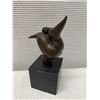 Image 5 : Modernist Sculpture of Curvaceous Figure Balancing on a Sphere on Square Base 4" x 9"H